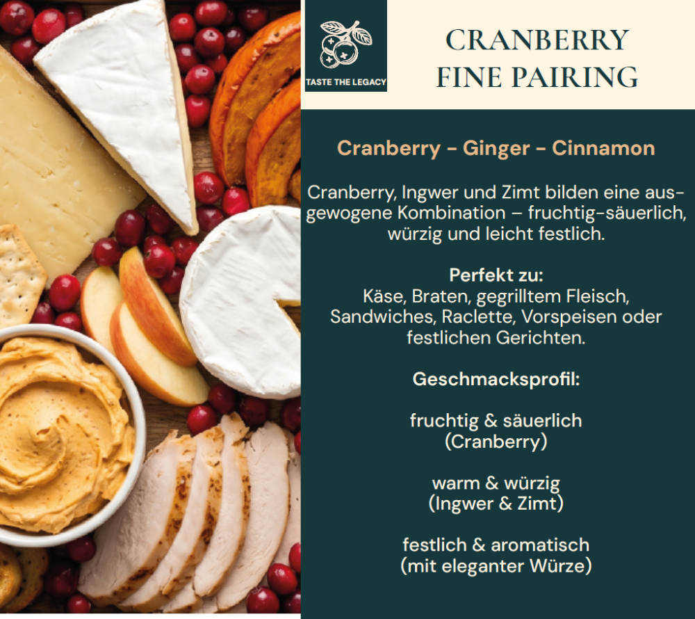 Recommendation für das Cranberry Fine Pairing von Easton Reed