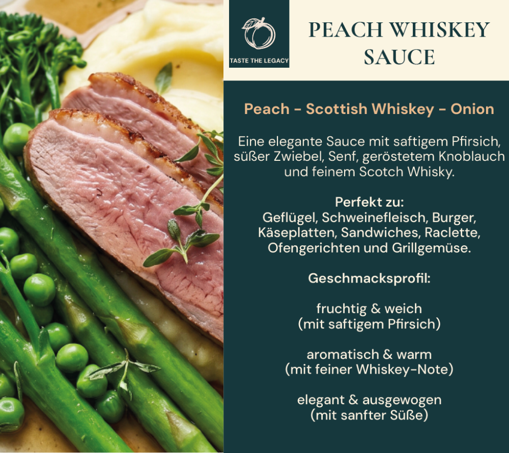 Recommendation für die Peach Whiskey Sauce von Easton Reed