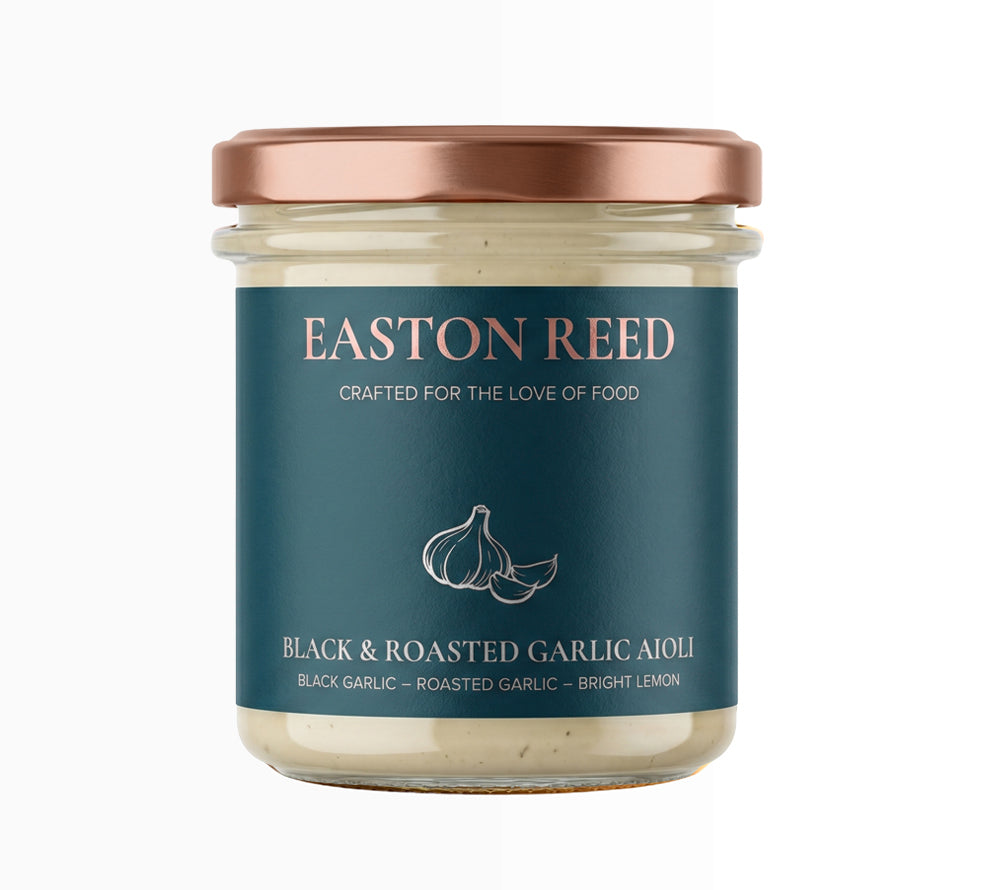 Black & Roasted Garlic Aioli von Easton Reed (330g-Glas)