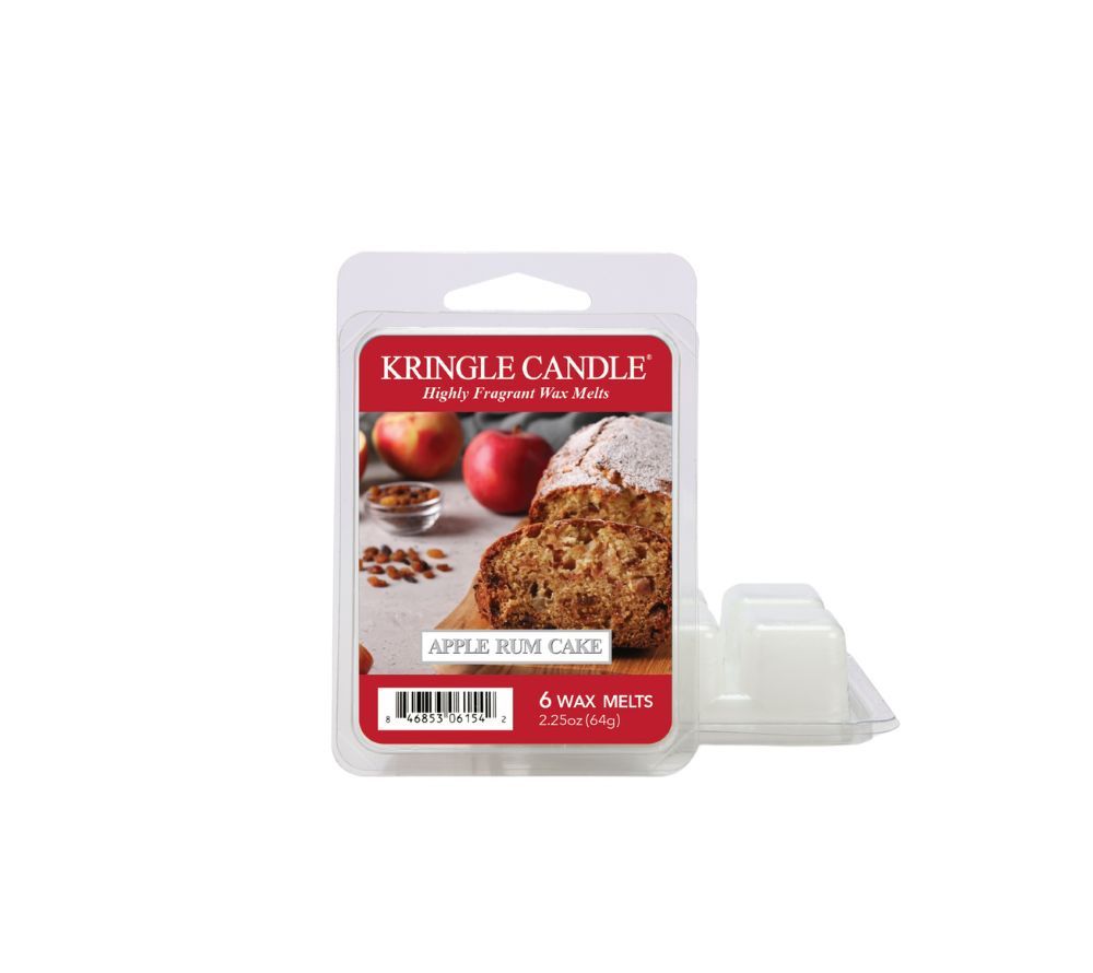Apple Rum Cake Wax Melts von Kringle Candle kaufen – Warmer Apfelkuchen-Duft mit Rum & Gewürzen, 6er Pack