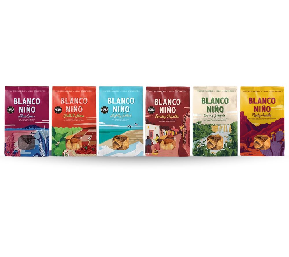Tortilla Chips von Blanco Nino in verschiedenen Sorten bei American Heritage