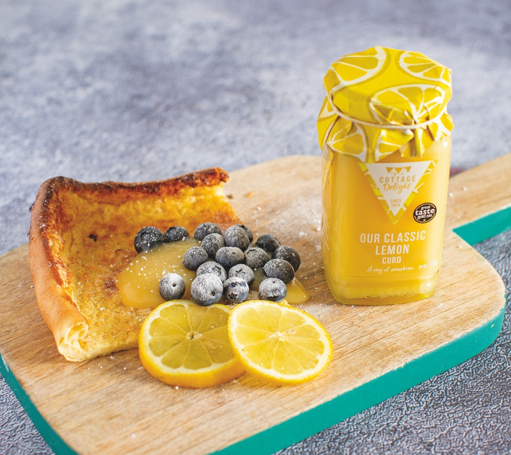 
                  
                    Classic Lemon Curd von Cottage Delight online bestellen – fruchtige Zitronencreme für Scones & Desserts
                  
                