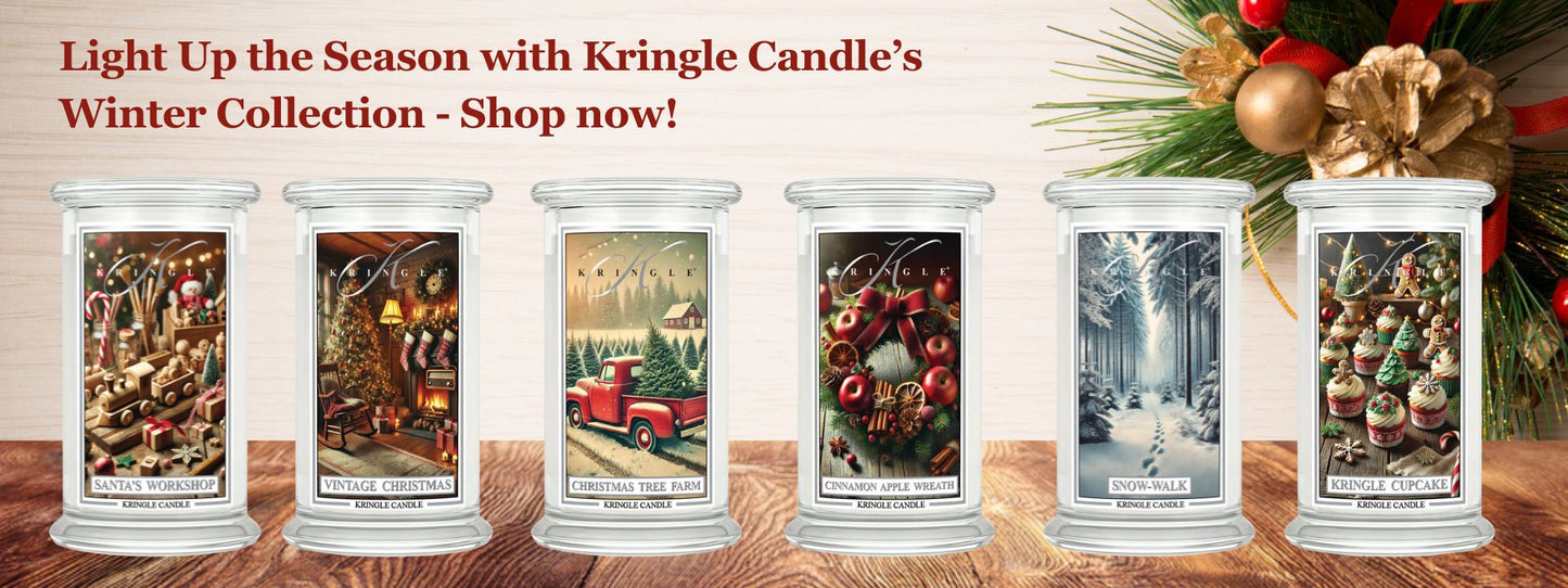 Kringle Candle Weihnachtskollektion – festliche Duftkerzen aus den USA, exklusiv bei American Heritage