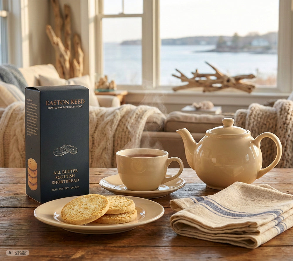 Easton Reed All Butter Scottish Shortbread (175 g) – traditionell in Schottland & in kleinen Chargen gebacken. Perfekt zu Tee oder Kaffee.