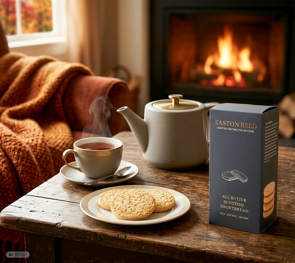 Easton Reed All Butter Scottish Shortbread (175 g) – traditionell in Schottland & in kleinen Chargen gebacken. Perfekt zu Tee oder Kaffee.