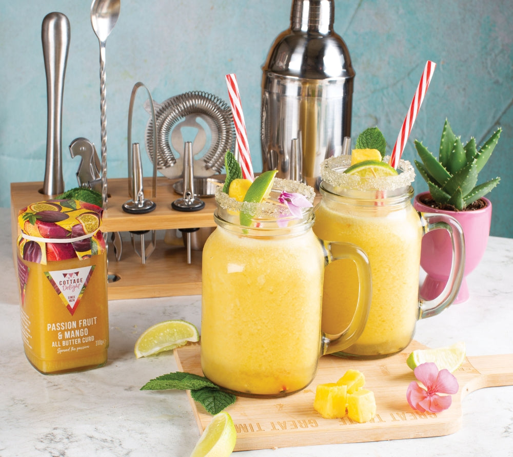 Fruchtaufstrich mit Passionsfrucht, Mango & Butter für Frühstück und Desserts