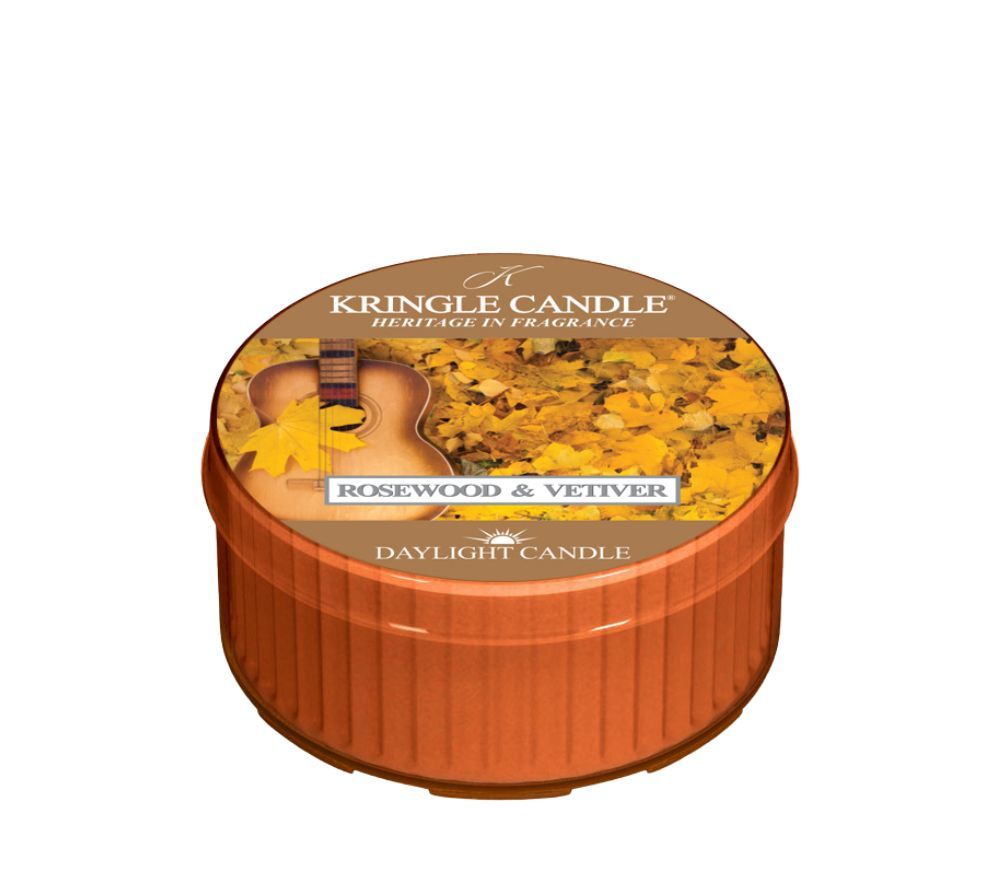 Rosewood & Vetiver Duftkerze von Kringle Candle online kaufen – Rosewood, Amber & Tabak