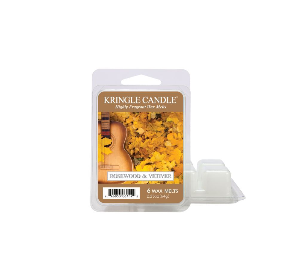 Rosewood & Vetiver Duftkerze von Kringle Candle online kaufen – Rosewood, Amber & Tabak