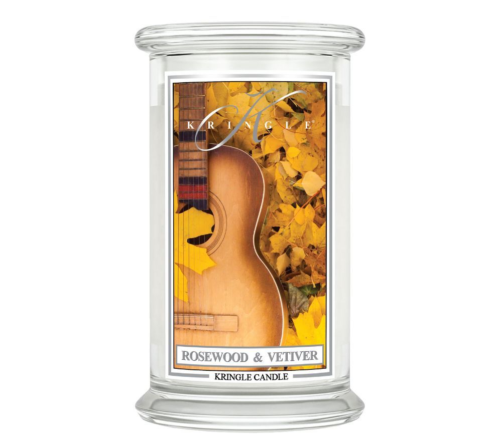 Rosewood &amp; Vetiver scented candle by Kringle Candle