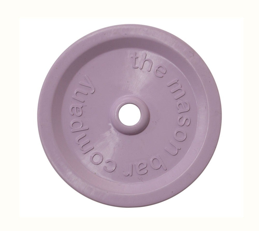 Farbige Deckel mit Trinkhalm-Aussparung für Mason Ball Jars kaufen – BPA-frei, spülmaschinengeeignet & wiederverwendbar, lila