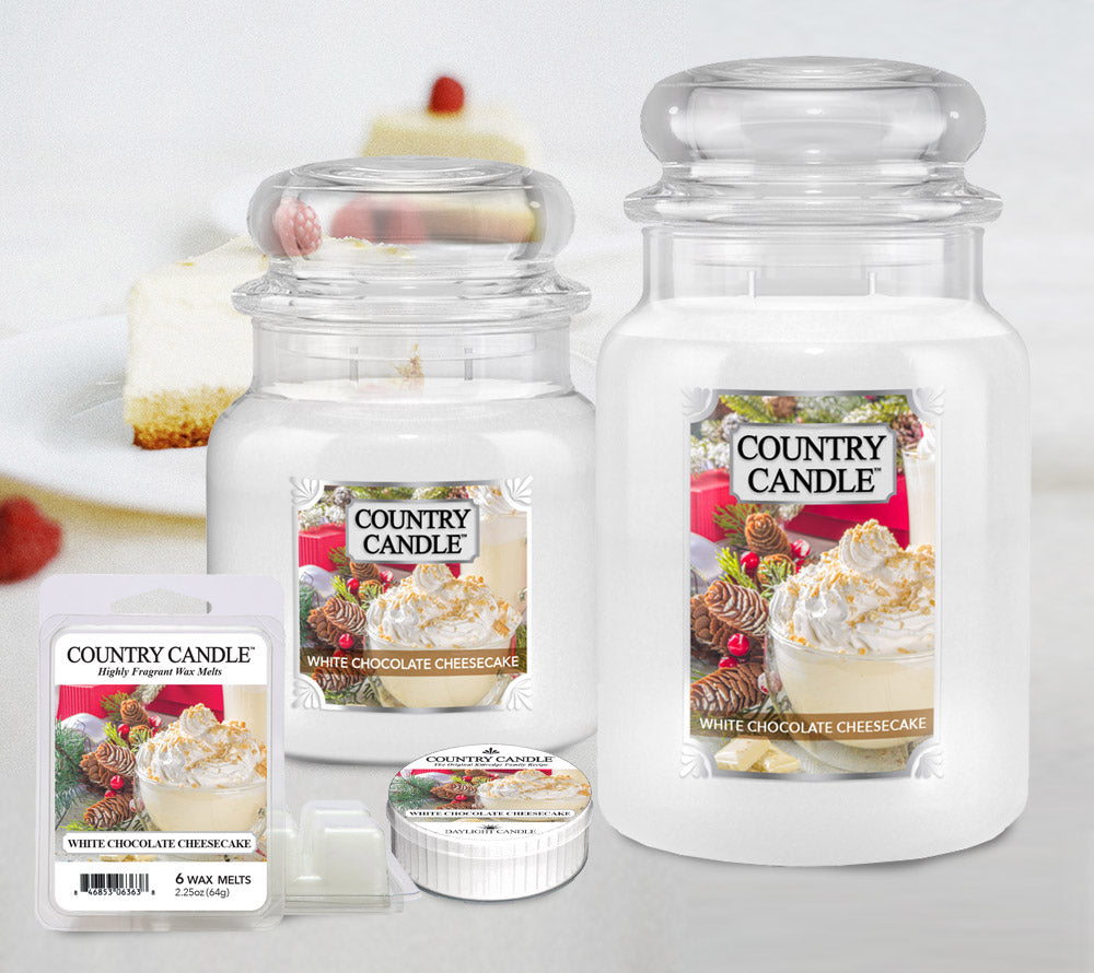 
                  
                    White Chocolate Cheesecake Duftkerze – süßer Vanilleduft für gemütliche Winterabende
                  
                