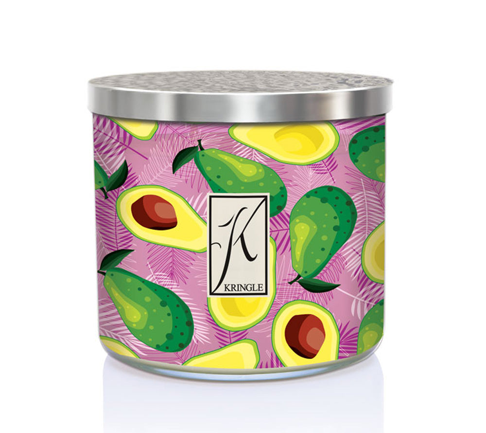 Avocado & Palm Duftkerze von Kringle Candle kaufen – Frischer Sommerduft mit Meersalz, Melone & Avocado
