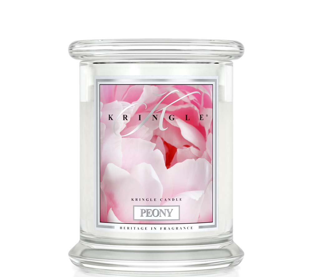
                  
                    Peony Duftkerze von Kringle Candle kaufen – Pfingstrose, Rosen, Jasmin & Maiglöckchen
                  
                