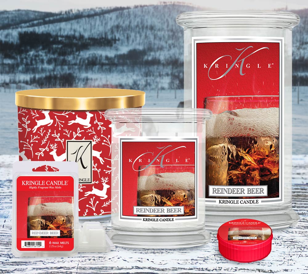 
                  
                    Reindeer Beer Duftkerze von Kringle Candle online kaufen – Root Beer mit Vanille & Ingwer
                  
                