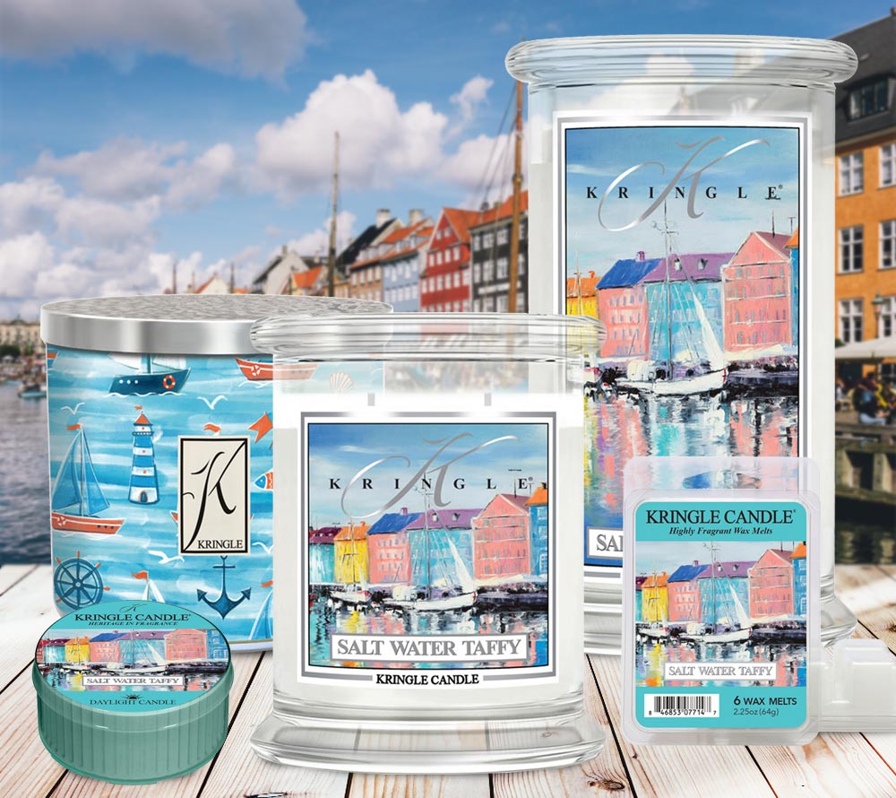 
                  
                    Salt Water Taffy Duftkerze von Kringle Candle kaufen – Vanille, Erdbeere & Meersalz
                  
                