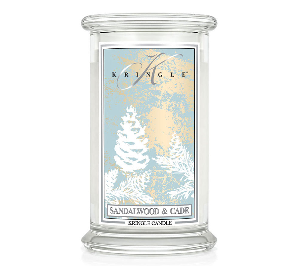 Sandalwood &amp; Cade scented candle by Kringle Candle 