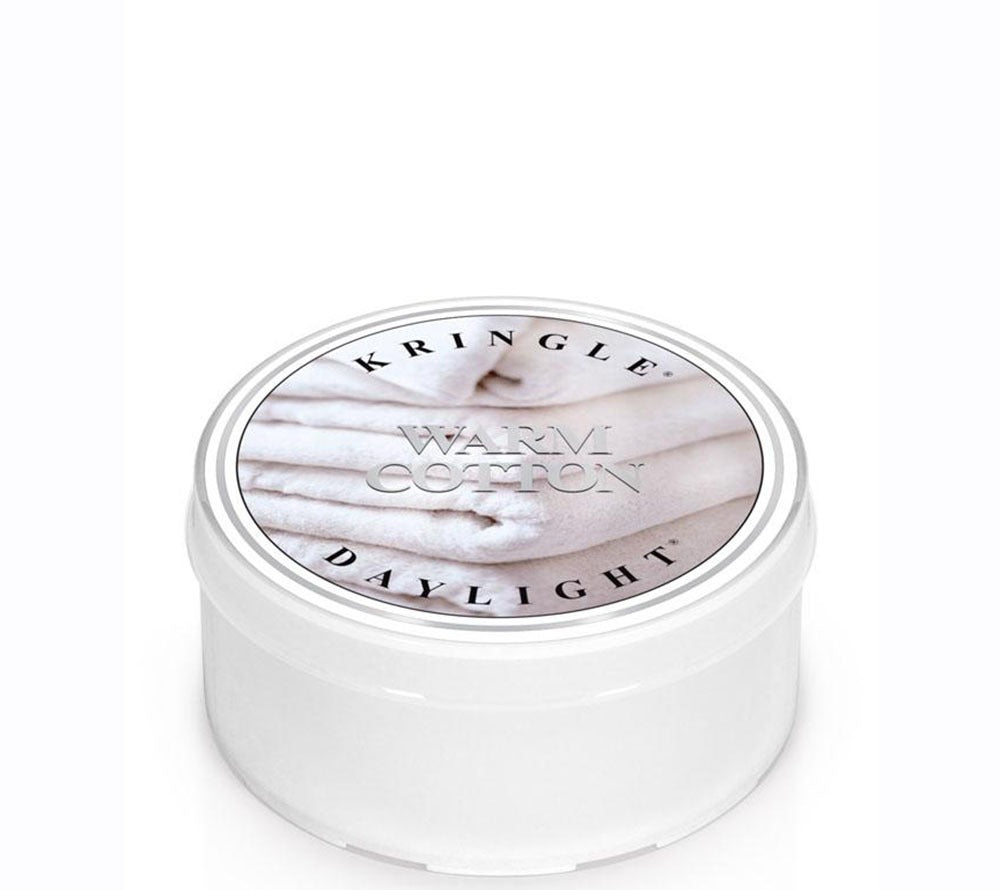 
                  
                    Warm Cotton Duftkerze von Kringle Candle kaufen – frische Wäsche, Frühlingsblüten & Moschus
                  
                