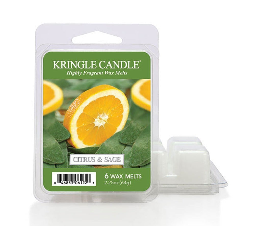 Citrus & Sage Wax Melts online bestellen – Zitrus, Salbei & Sandelholz für gemütliche Abende, 6er Pack