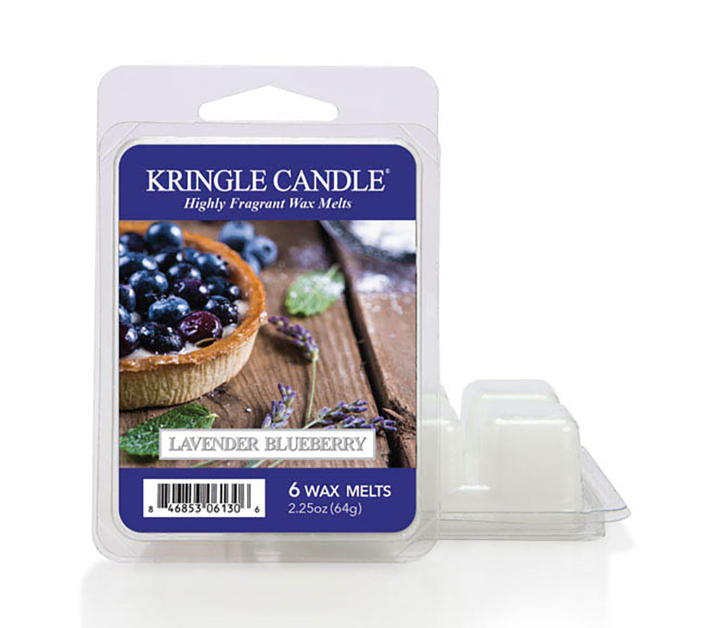 Lavender Blueberry Wax Melts von Kringle Candle kaufen – fruchtige Blaubeeren & sanfter Lavendel mit Vanille, 6er Pack