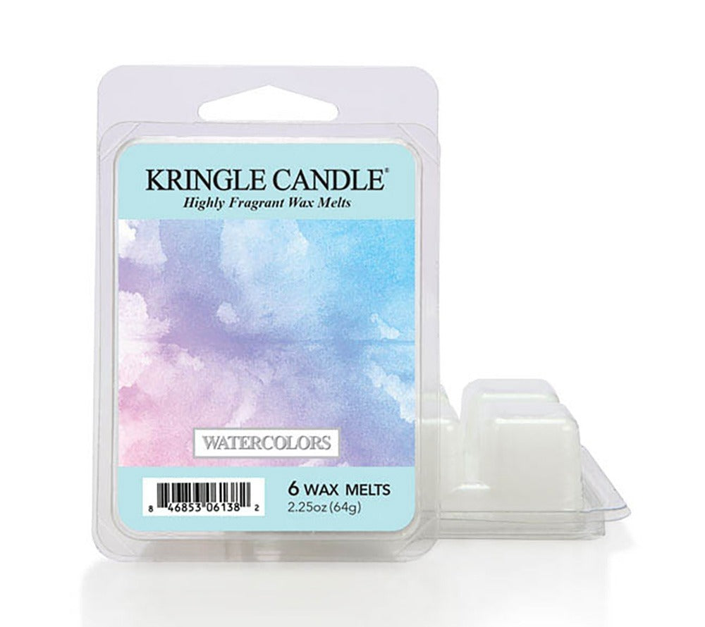 
                  
                    Watercolors Wax Melts von Kringle Candle kaufen – Erdbeere, Apfel, Johannisbeere & Jasmin, 6er Pack
                  
                