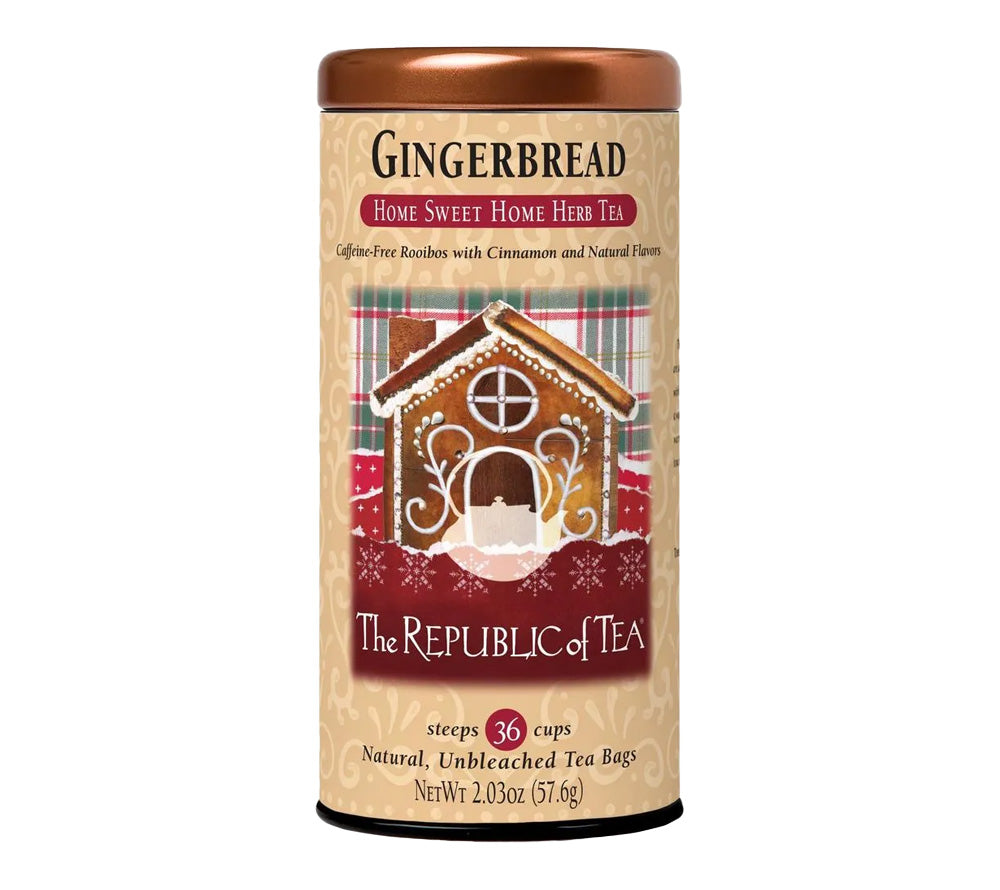 Gingerbread Cuppa Cake Red Tea von The Republic of Tea (Metalldose mit 36 Beuteln)