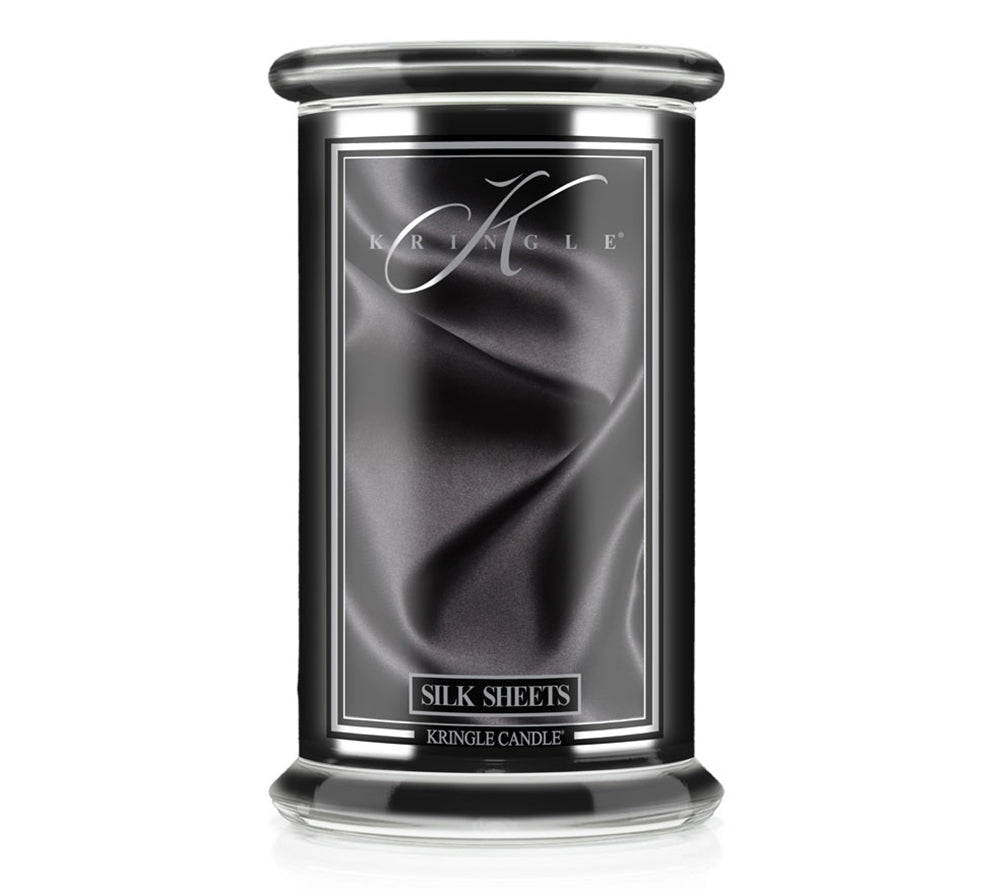 Silk Sheets as a large candle glass - Reserve Collection (22 oz glass, 2-wick) 