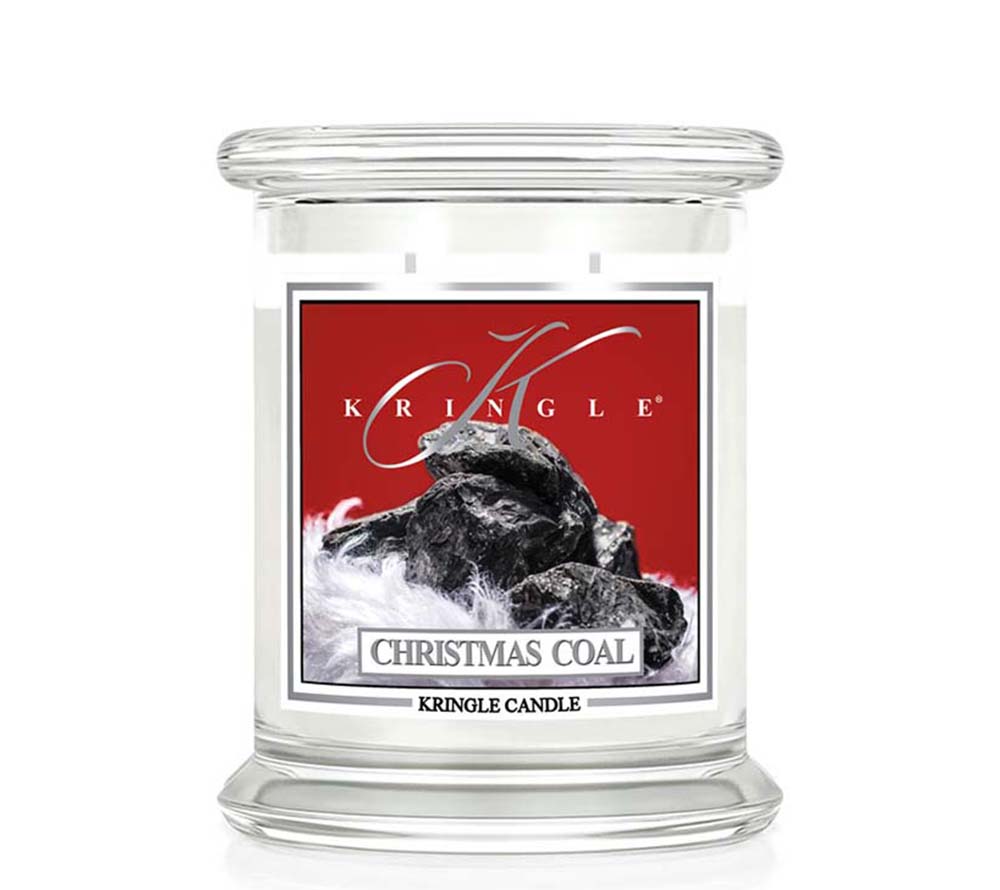 Christmas Coal Duftkerze von Kringle Candle kaufen – würziger Weihnachtsduft mit Moschus, Orange & Patchouli