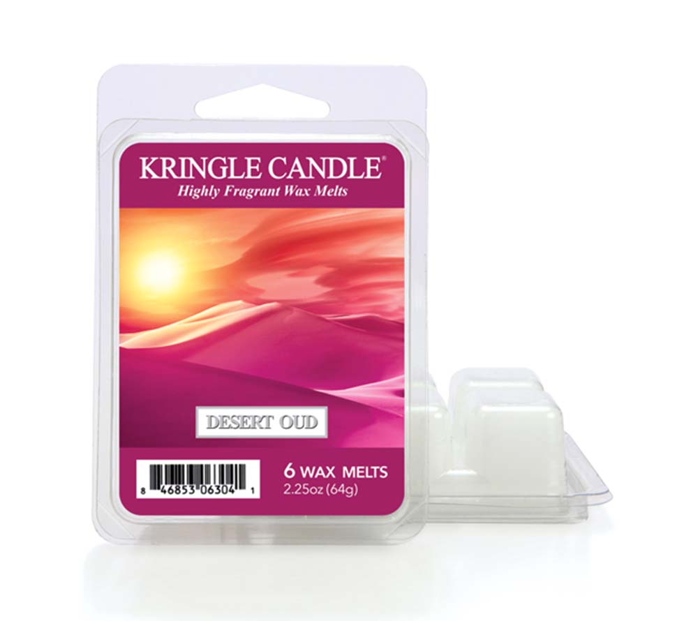 Desert Oud Wax Melts von Kringle Candle online bestellen – Oud, Zitrus & Jasmin, Large & Medium, 6er Pack