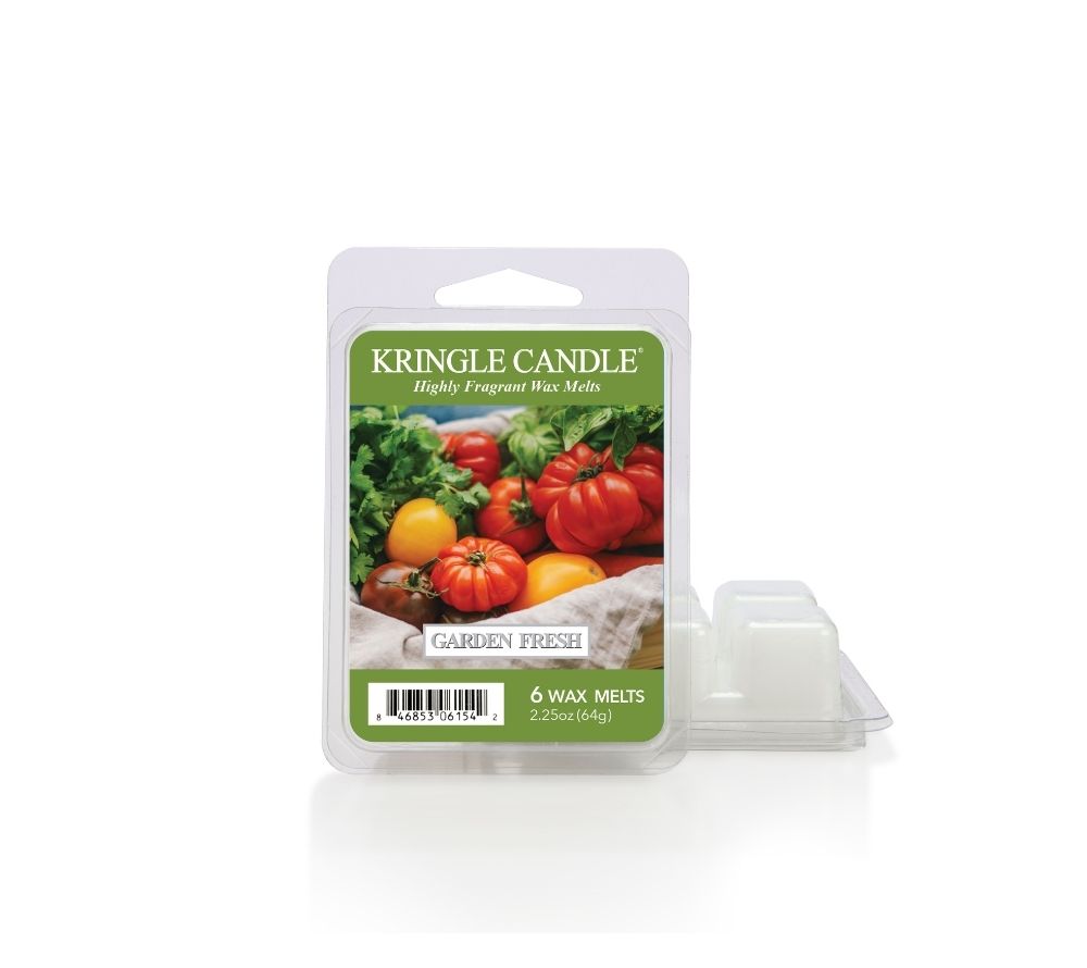
                  
                    Kringle Candle Garden Fresh Wax Melts – Frische Minze, Basilikum & Zitrus für belebende Gartenatmosphäre, 6er Pack
                  
                