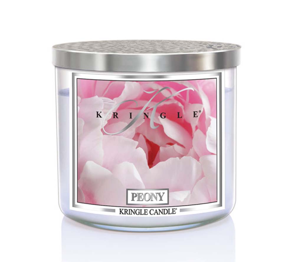 
                  
                    Peony Duftkerze von Kringle Candle kaufen – Pfingstrose, Rosen, Jasmin & Maiglöckchen
                  
                