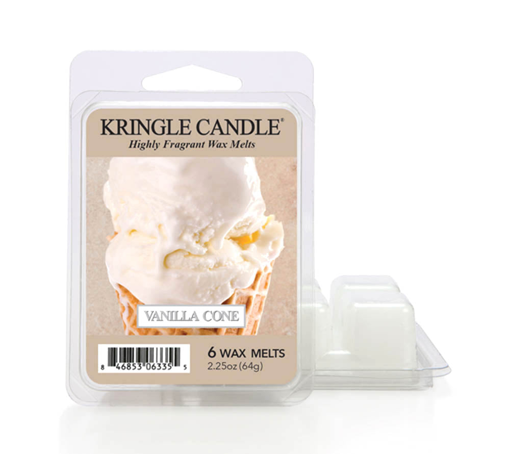 Vanilla Cone Wax Melts von Kringle Candle kaufen – Vanille, Karamell & Waffelduft online, 6er Pack
