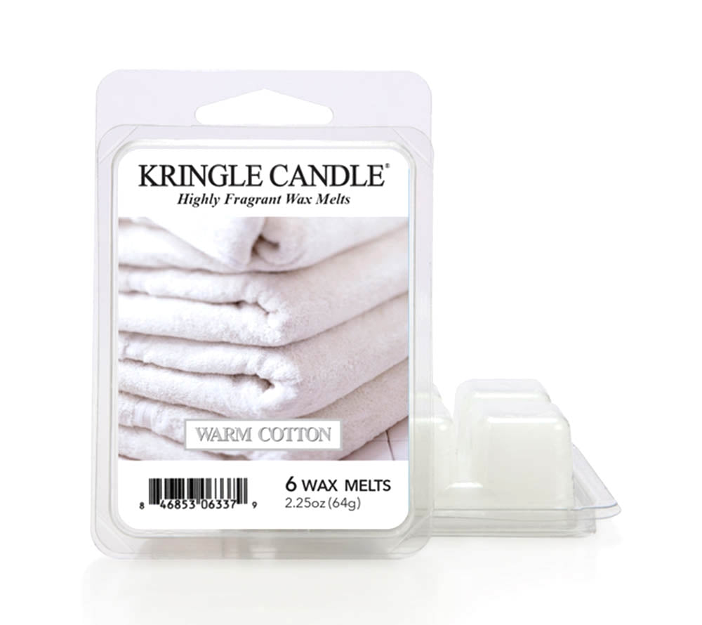 Warm Cotton Wax Melts von Kringle Candle kaufen – frische Wäsche, Frühlingsblüten & Moschus, 6er Pack