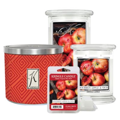 Kringle Candle Bourbon Apple & Oud Scented Candles | American Heritage