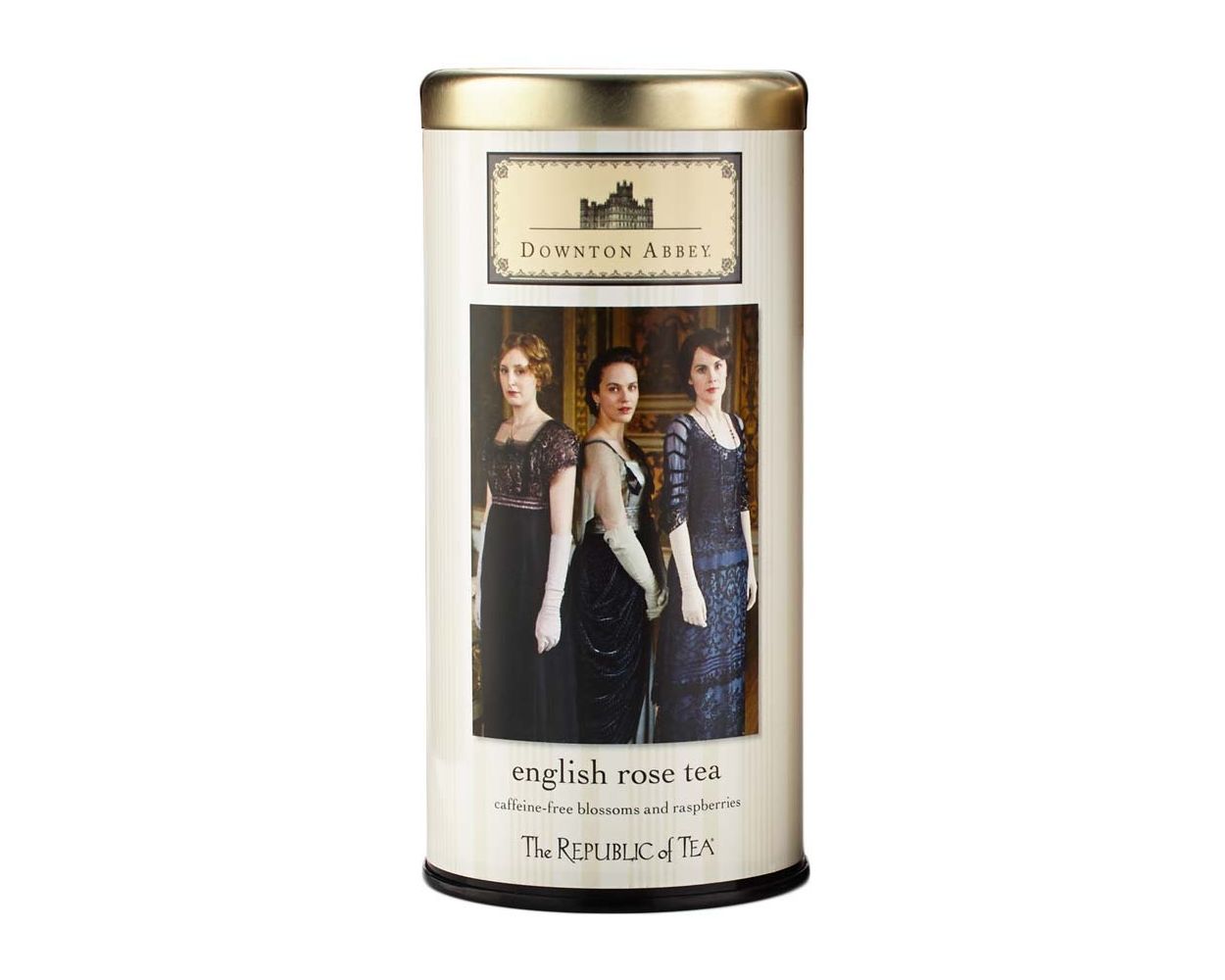 Downton Abbey English Rose Tea from The Republic of Tea (Metal Tin with 36 Tea Bags)