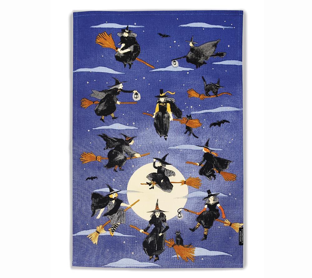 Witch's Night Out Tea Towel from Stonewall Kitchen (100% Cotton)